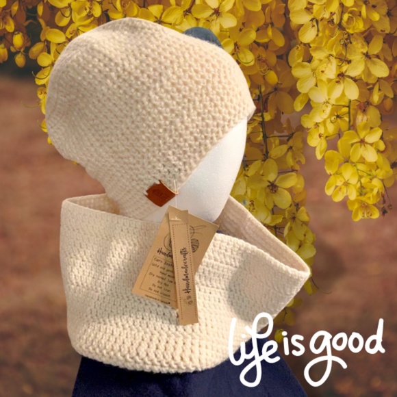 Sesame Spice Hat and Cowl Set (Crochet) - Picture 3 of 5